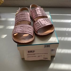 Pink Fendi Toddler Shoes